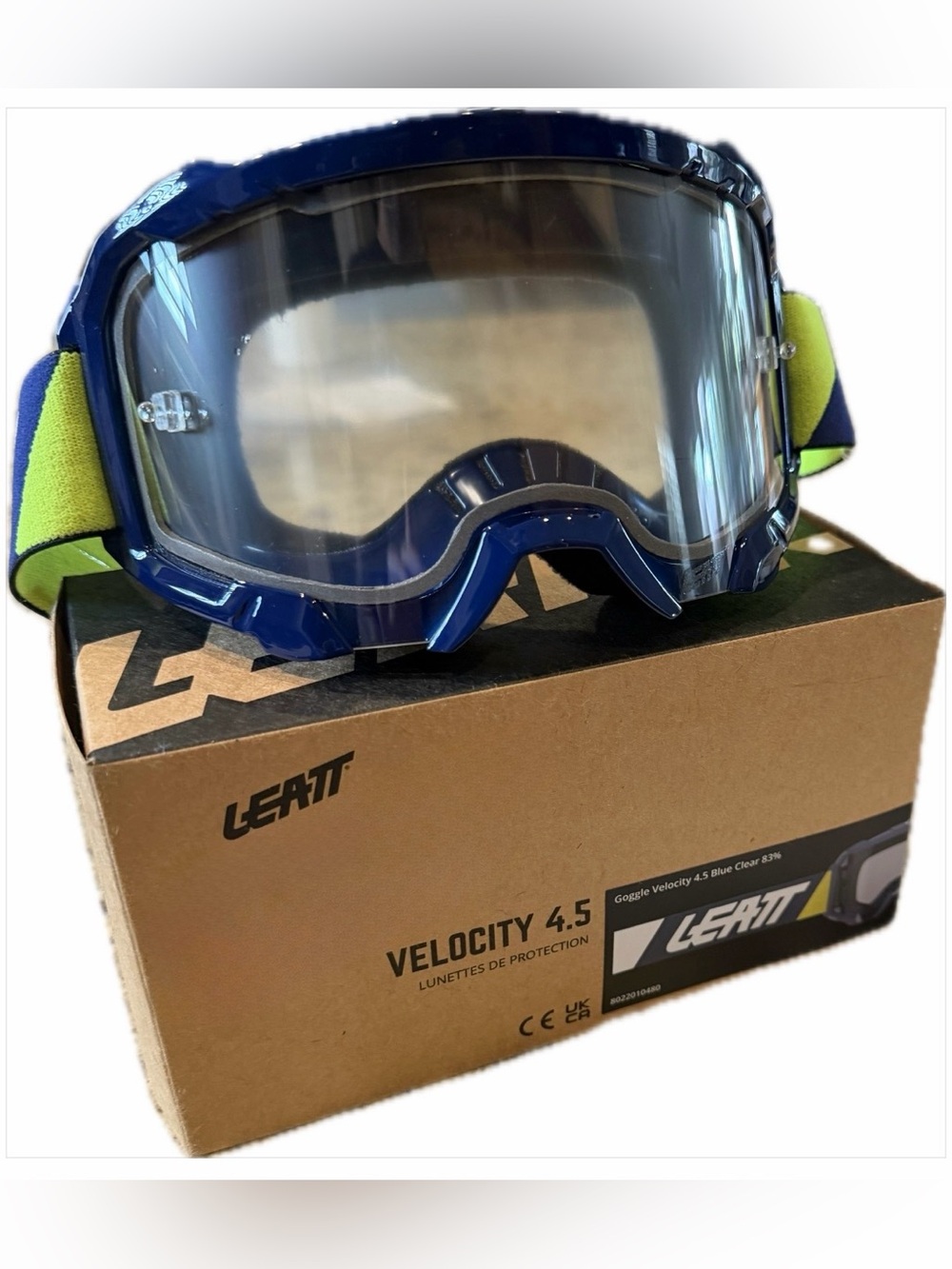 Velocity 4.5 Clear Lens Goggles - Blue
